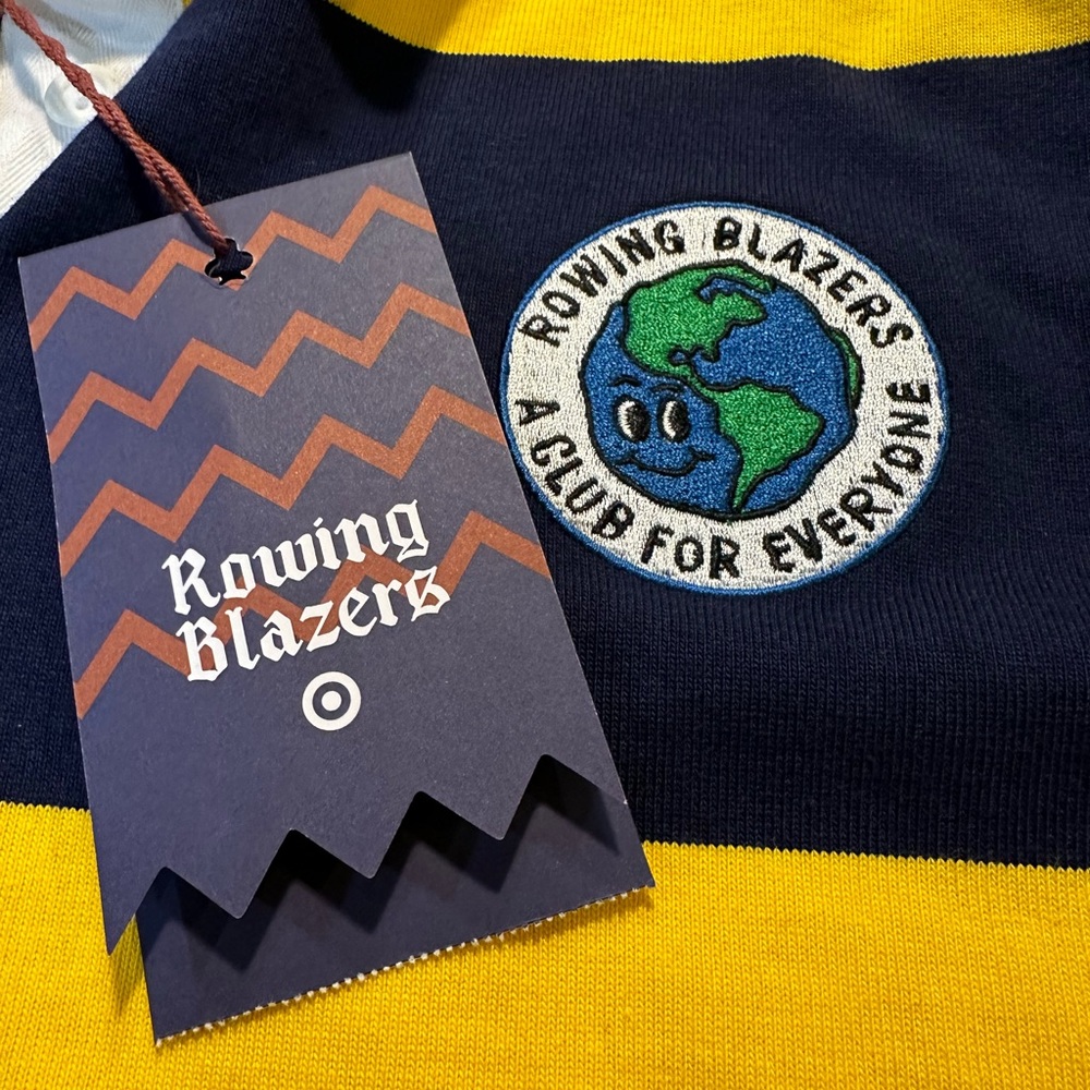 Rowing Blazers Target rugby type/style long sleeved shirt‎ vibrant colors! - Picture 12 of 12